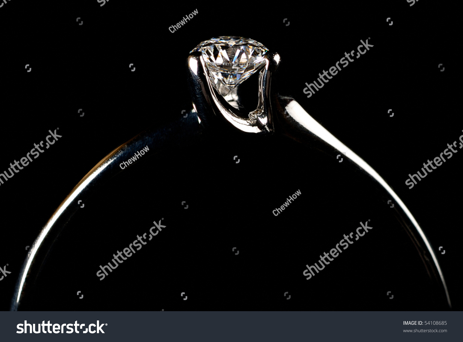 Diamond Wedding Ring Stock Photo 54108685  Shutterstock