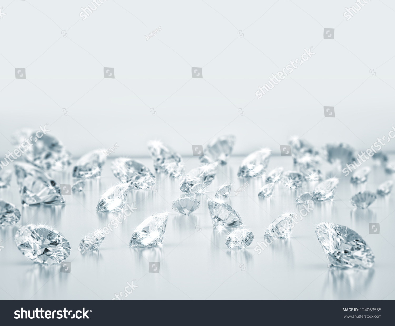 Diamonds Close Up Stock Photo 124063555 : Shutterstock