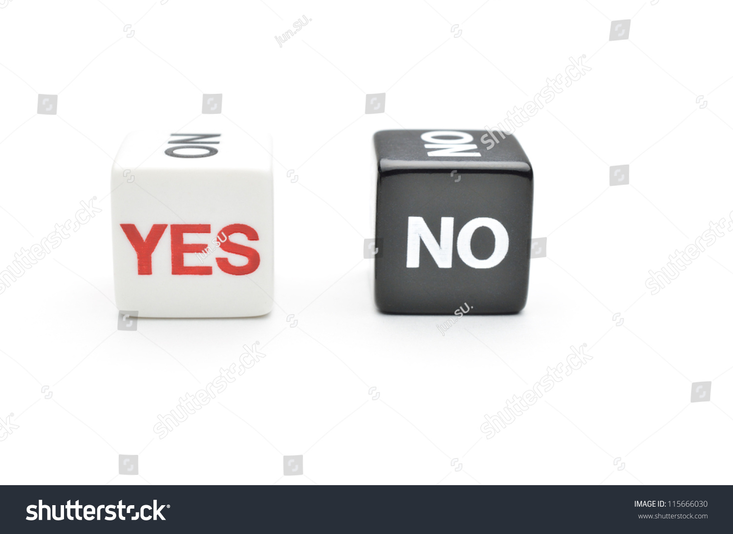 Dice Yes No Stock Photo 115666030 Shutterstock