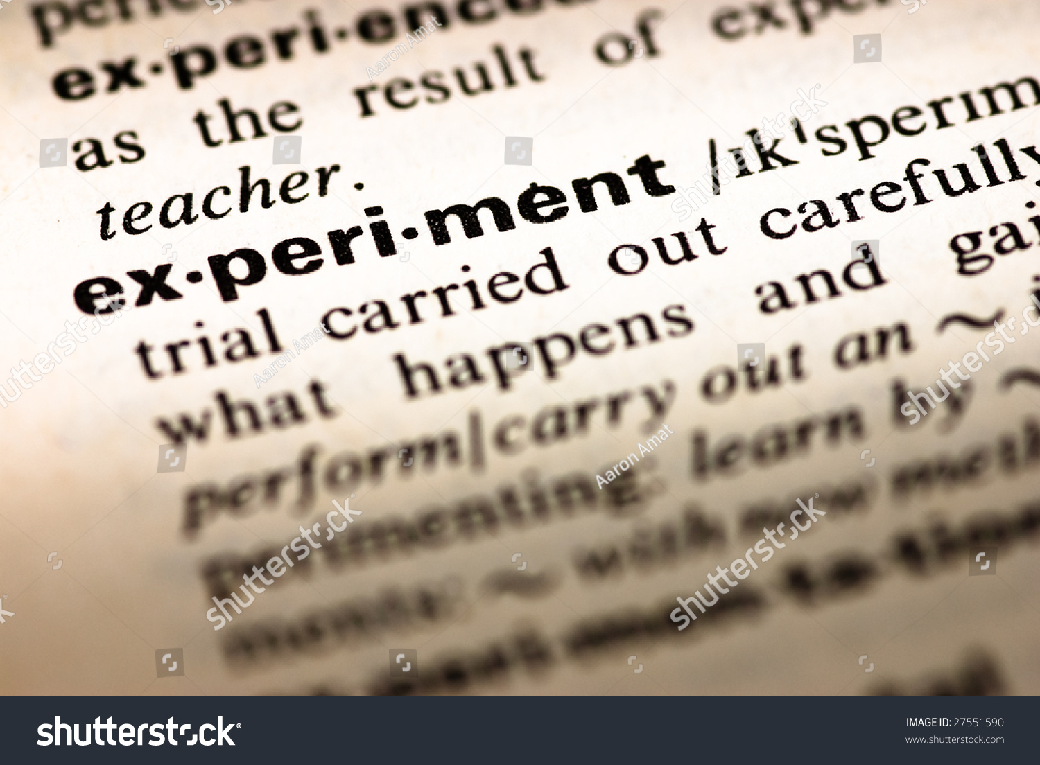 Dictionary definition of experiment stock photo 27551590 shutterstock