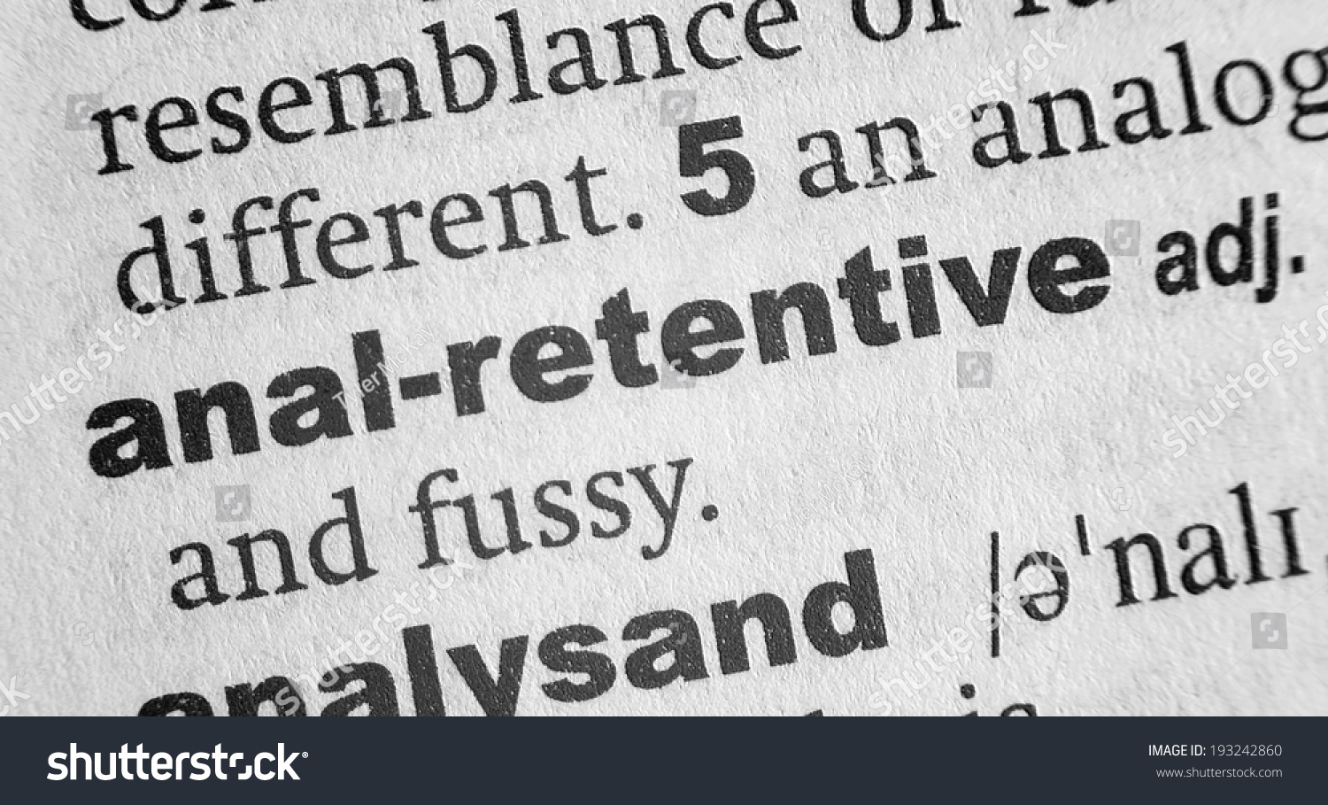 Above anal definition retentive something Speaking, would anal definition retentive
