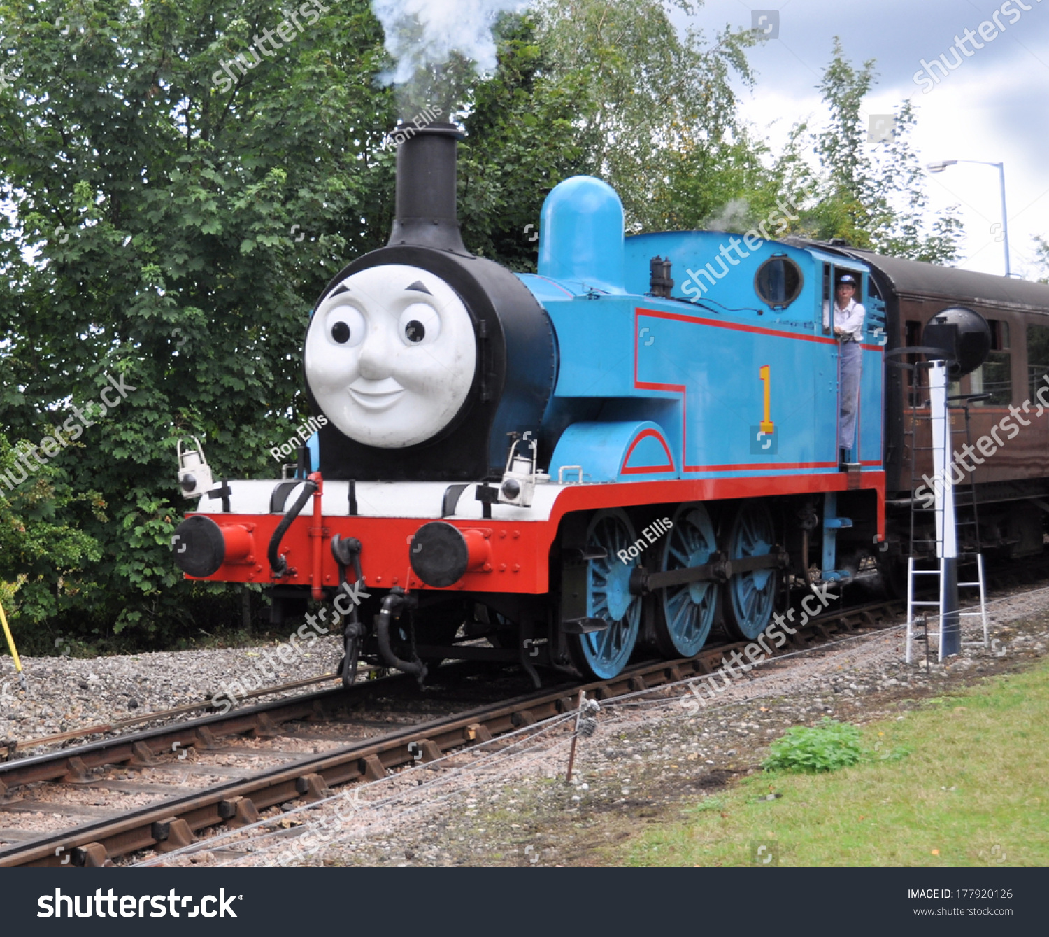 Didcot, Uk - October 5. Thomas The Tank Engine Is A Live Steam ...