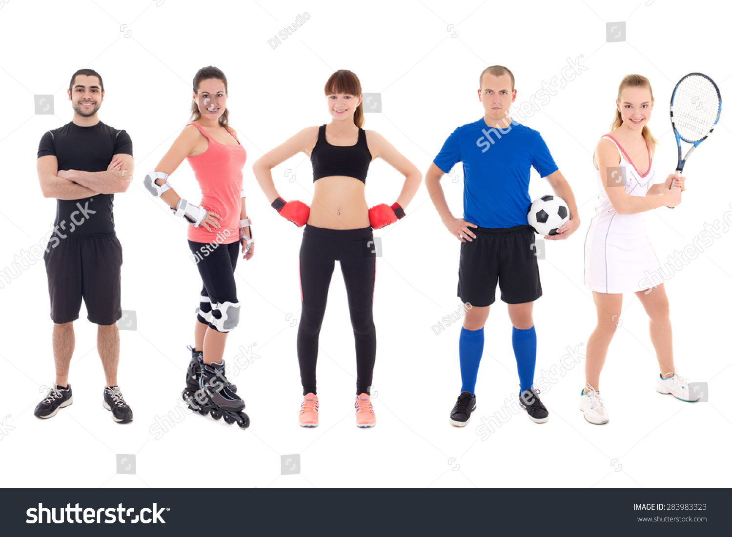 different sports wear