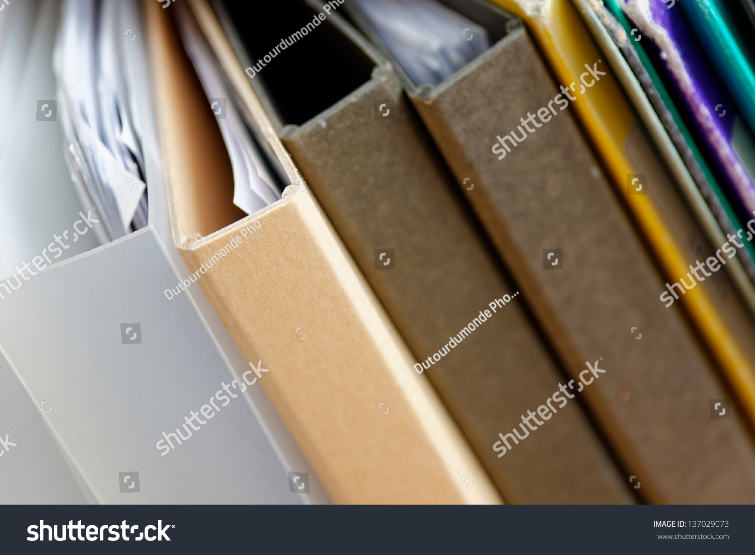 Different Types Files Paperwork Stock Photo 137029073 Shutterstock