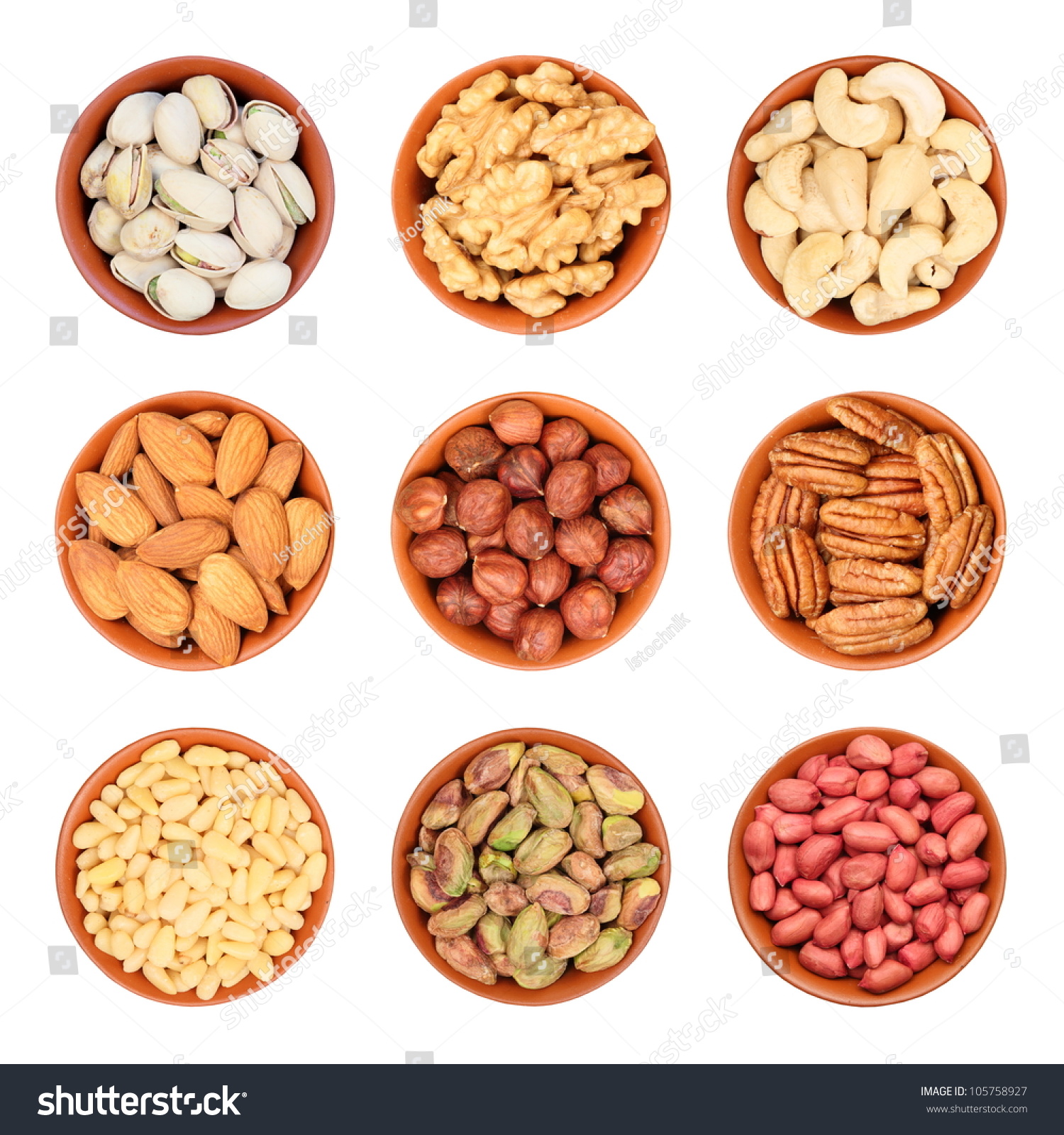 Different Types Nuts Pistachios Walnuts Cashews Stock Photo (Edit Now ...