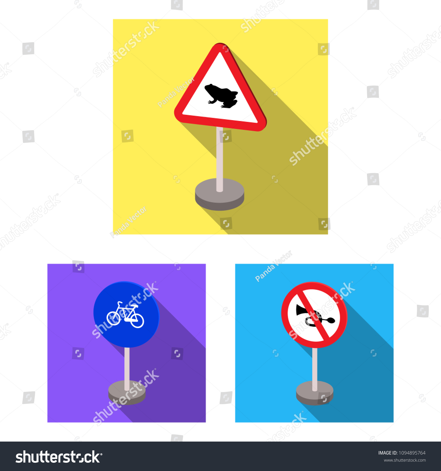 different-types-road-signs-flat-icons-1094895764