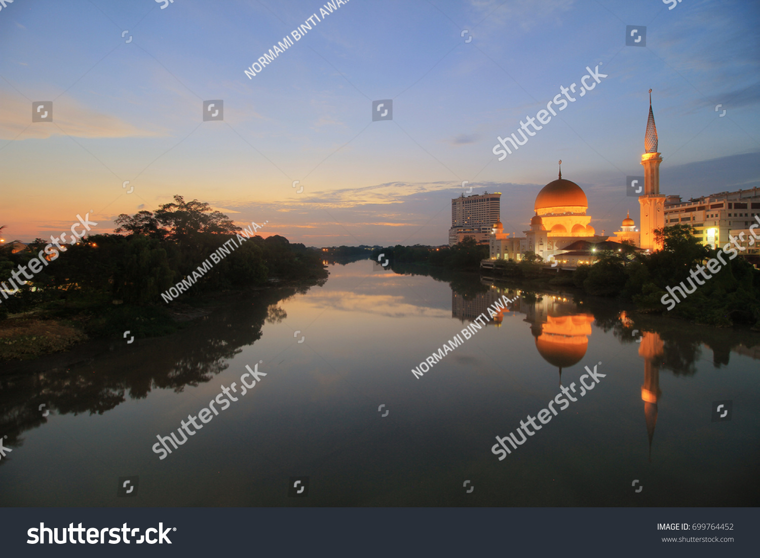 Different View Moment Popular Mosque Malaysia Stock Photo Edit Now 699764452