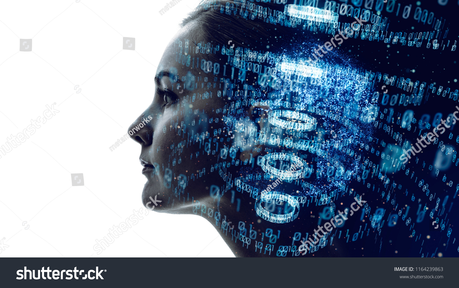 Digital Binary Code Concept Stock Image Download Now