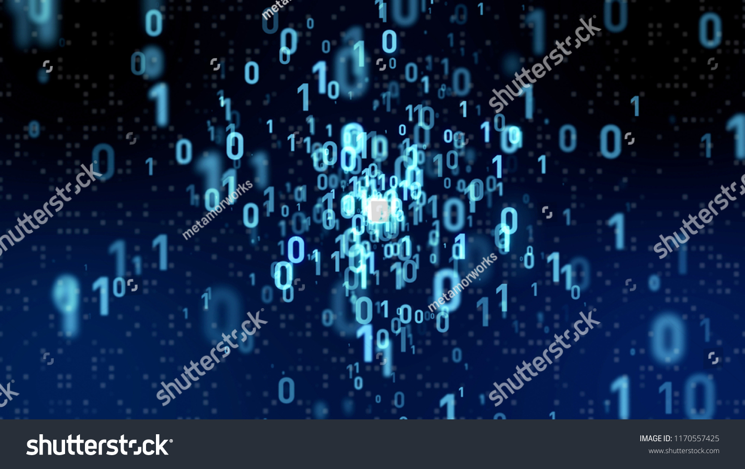 Digital Data Concept Binary Code Stock Illustration 1170557425