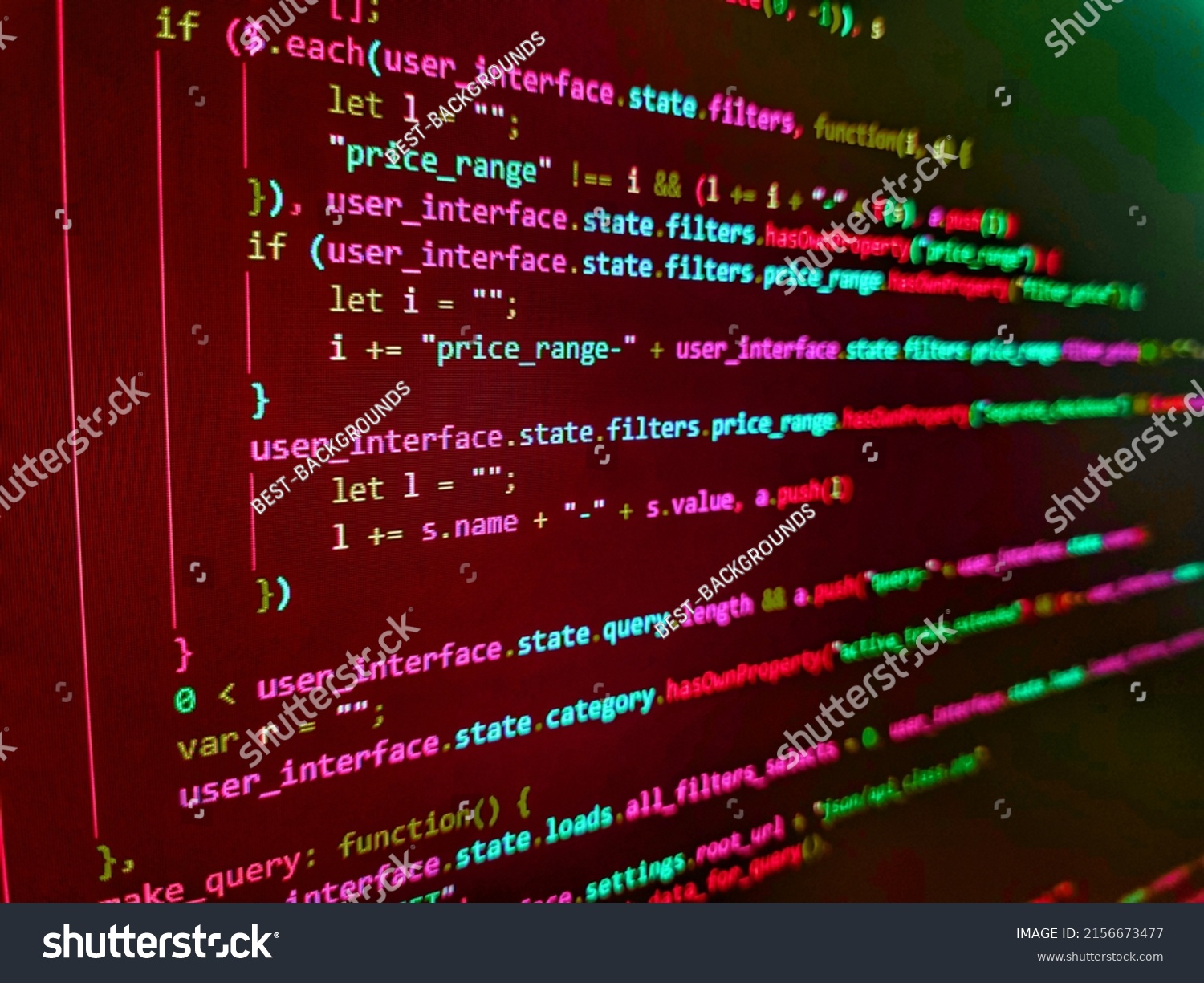 Digital Technology On Display Coding Programmer Stock Photo 2156673477 ...