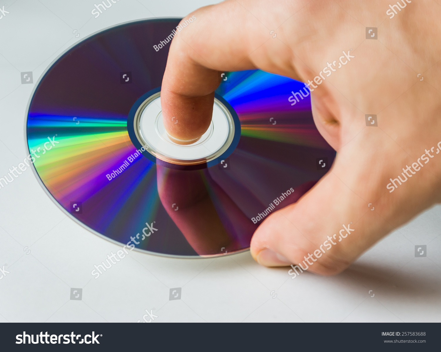 Disc Reflection Stock Photo Edit Now