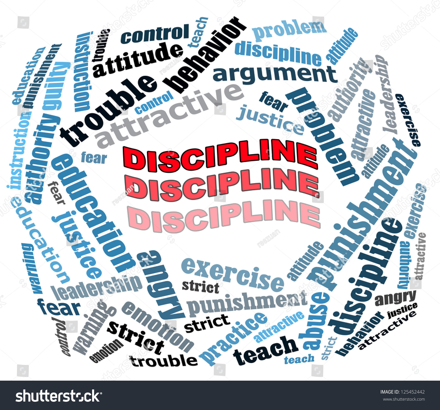 Discipline Info Text Graphics Arrangement Concept Stock Illustration ...