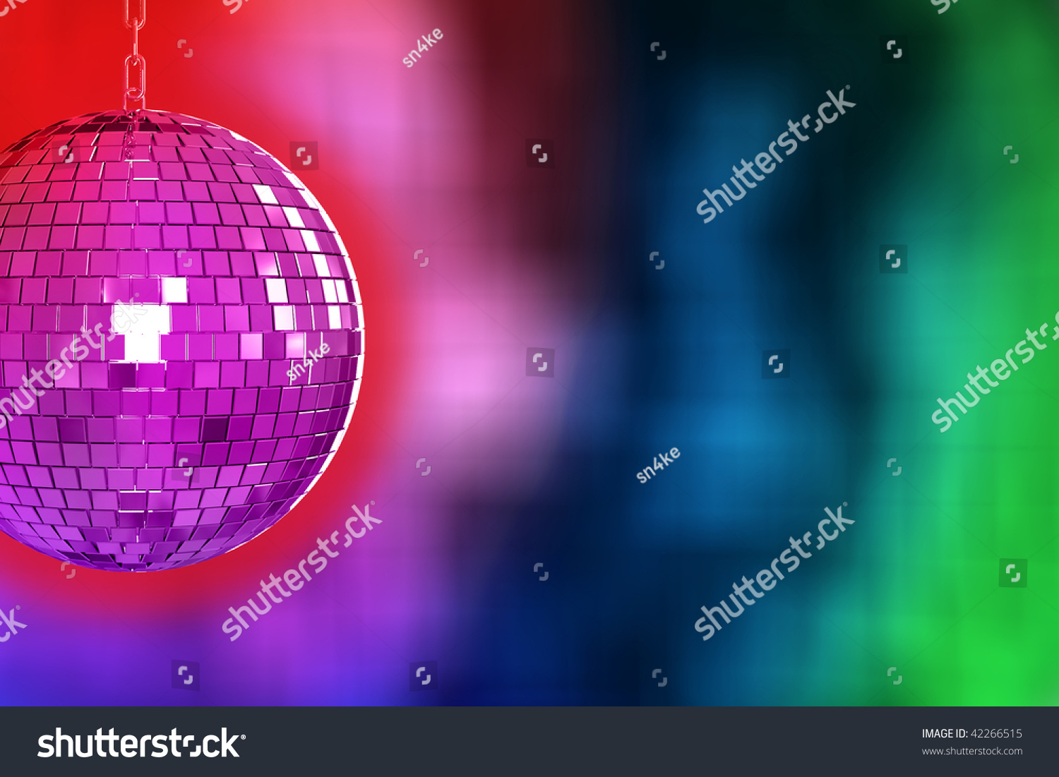 Disco Ball Lights Retro Party Background Stock Illustration 42266515 ...