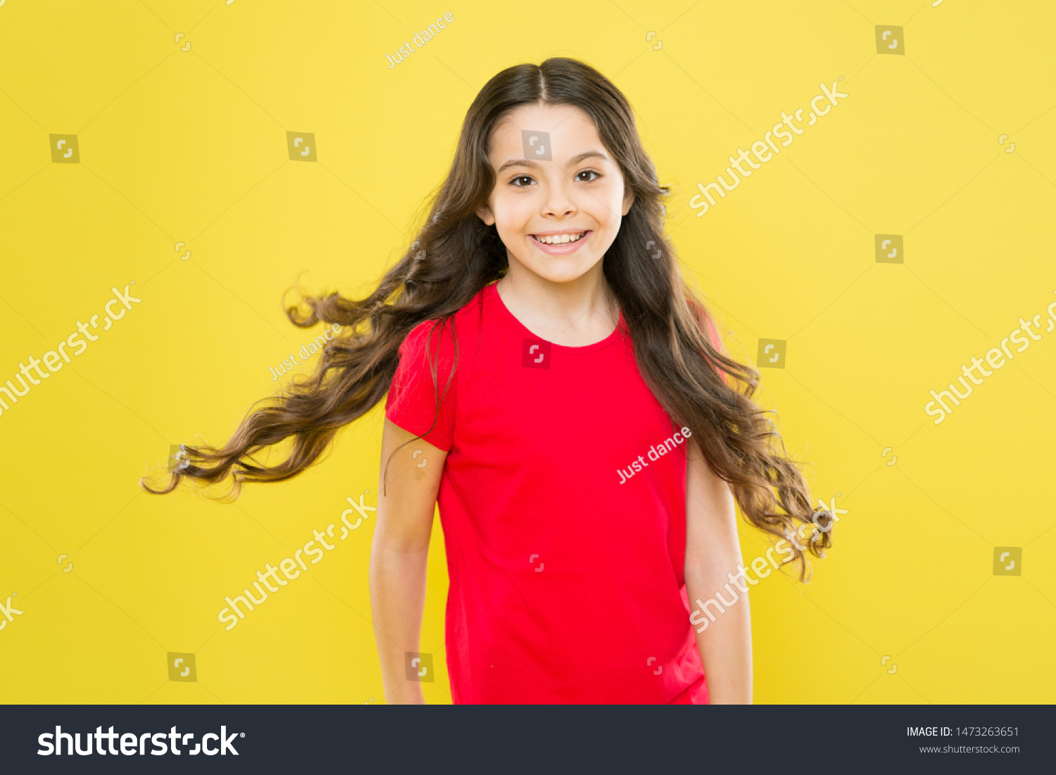 Discover Difference Styling Curly Hair Hairdresser Stock Photo