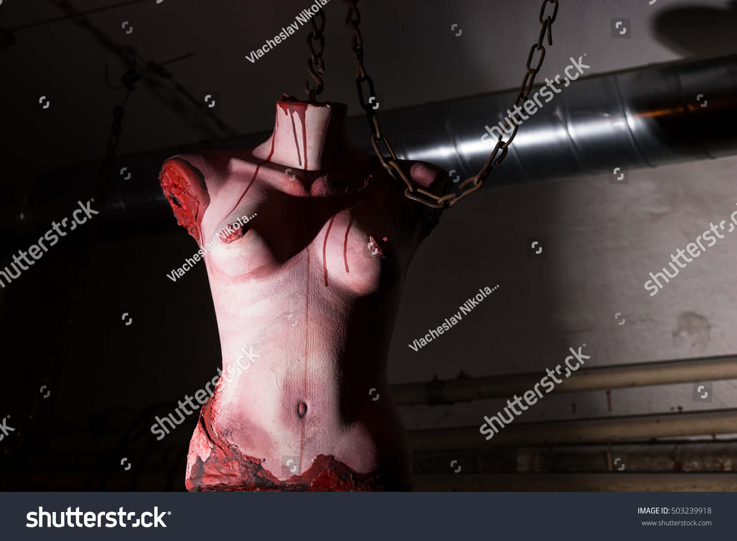 Naked girls dismembered Dismembered Female Torso Hanging Chains Basement Stock Photo Edit Now 503239918