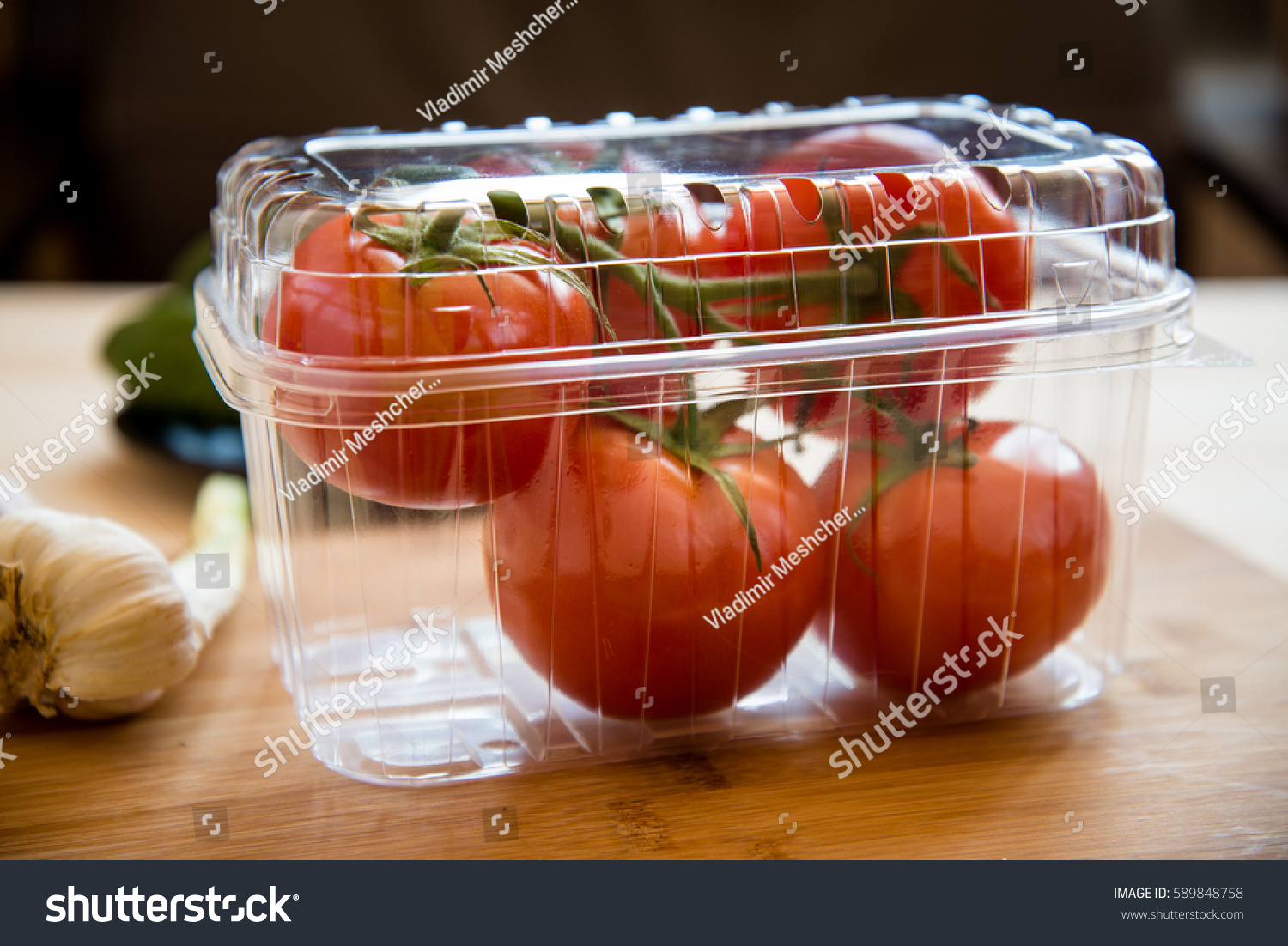 Download Disposable Plastic Packaging Container Tomatoes Stock Photo Edit Now 589848758 PSD Mockup Templates