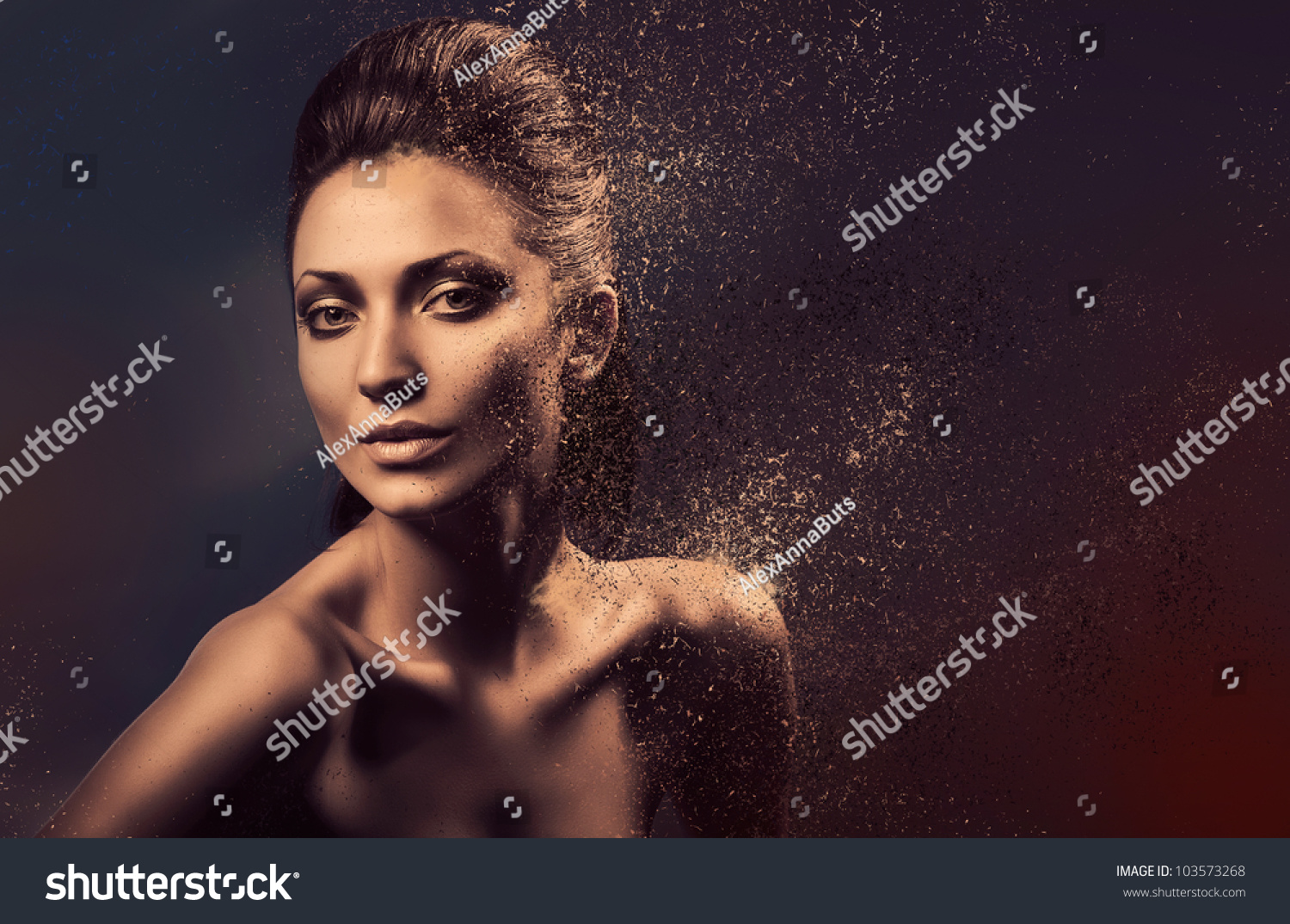 Dissolving Sensual Nude Woman Stock Photo Shutterstock