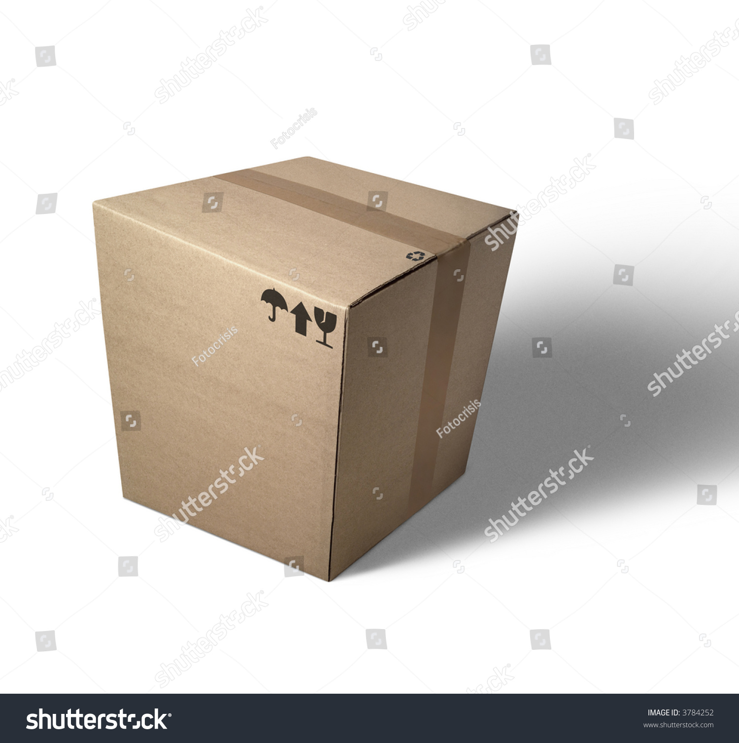 Distorted Perspective View Of A Cardboard Box Stock Photo 3784252 ...