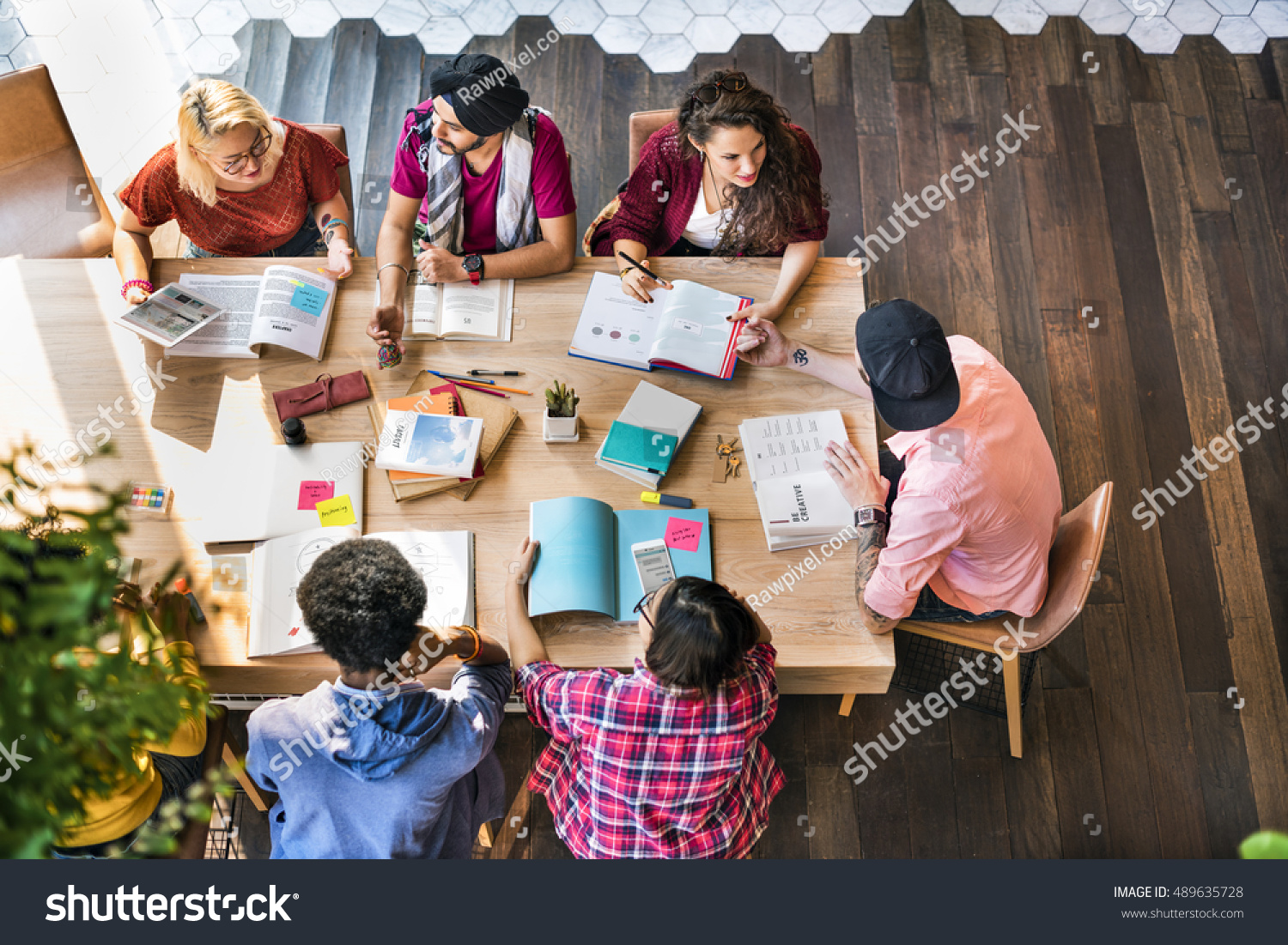 Diverse Group People Working Together Concept Stock Photo 489635728 ...