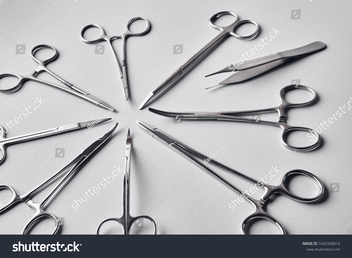 Diverse Medical Surgery Instruments Isolated Top Stock Photo 1642500814 ...