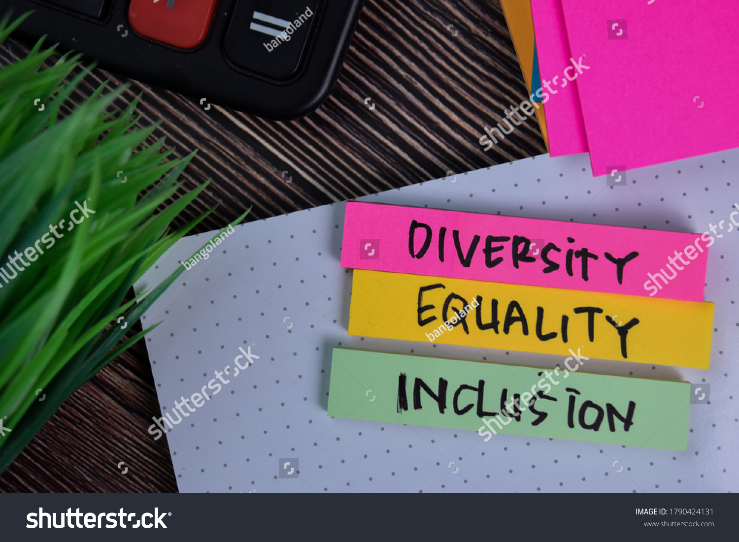 Diversity Equality Inclusion Write On Sticky Stock Photo (Edit Now ...