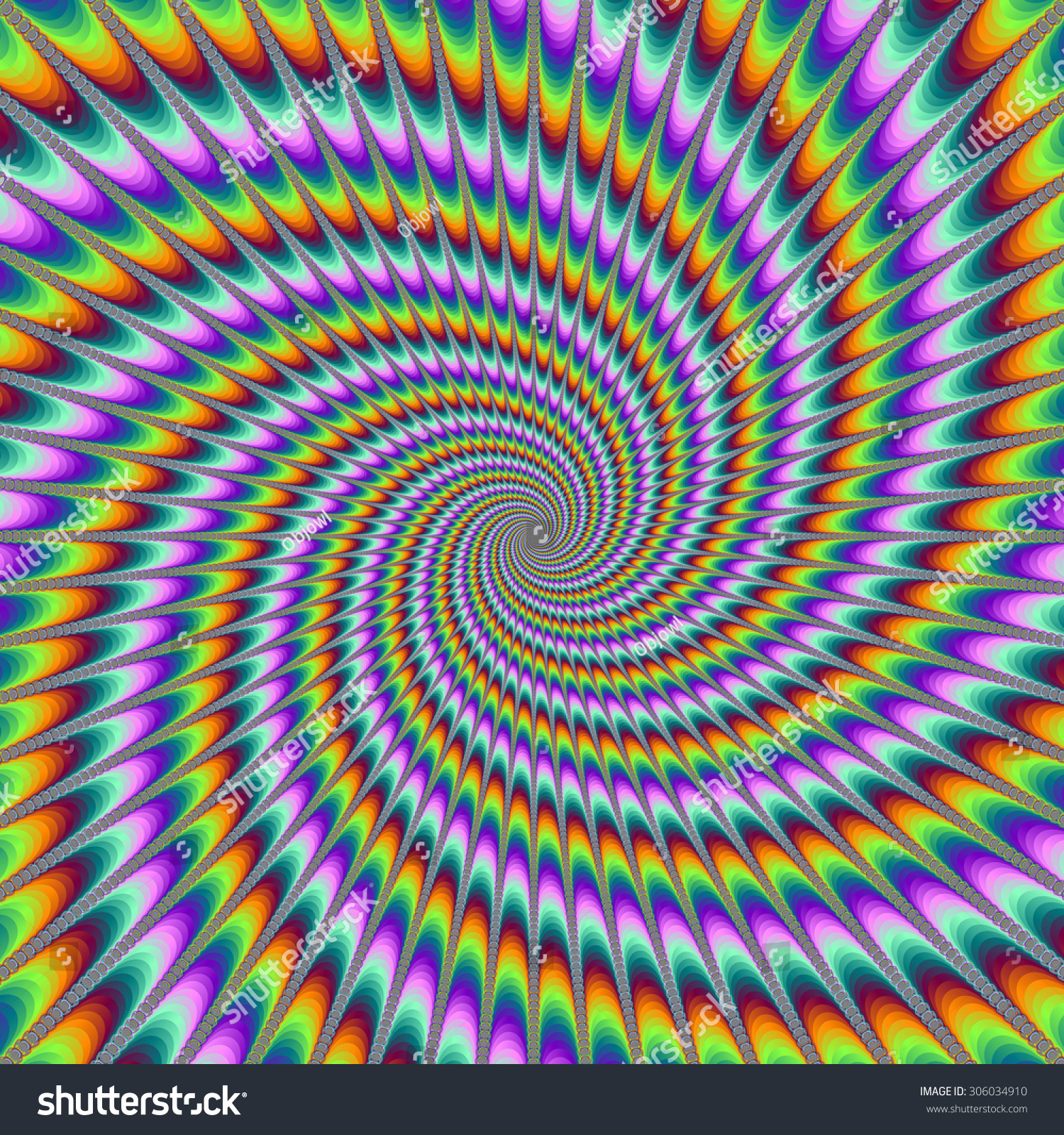Dizzy Swirl Digital Abstract Fractal Image Stock Illustration 306034910 ...