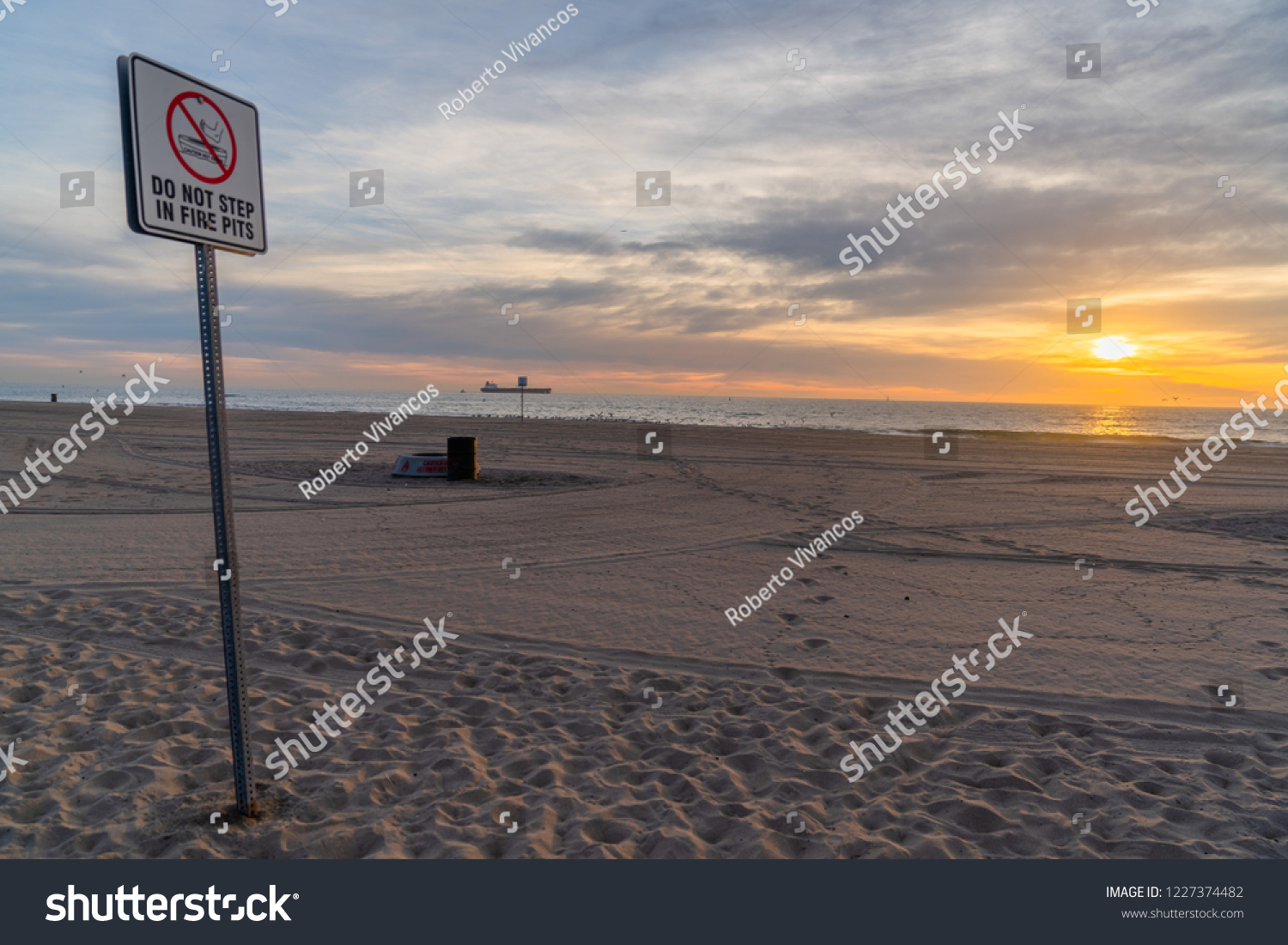 Do Not Step Fire Pits Sign Stock Photo Edit Now 1227374482