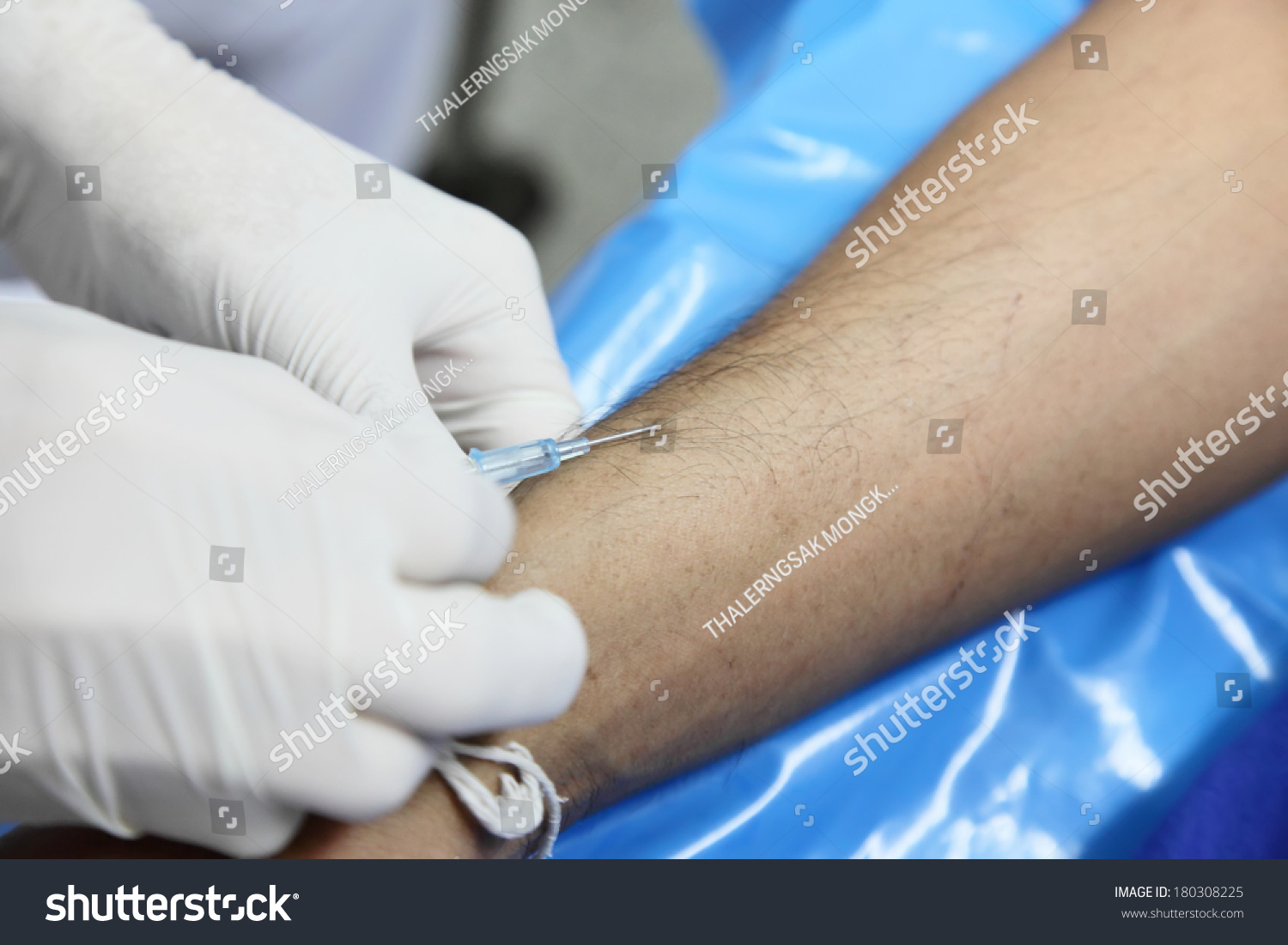 Doctor Drawing Blood Sample Arm Blood Stock Photo (Edit Now) 180308225