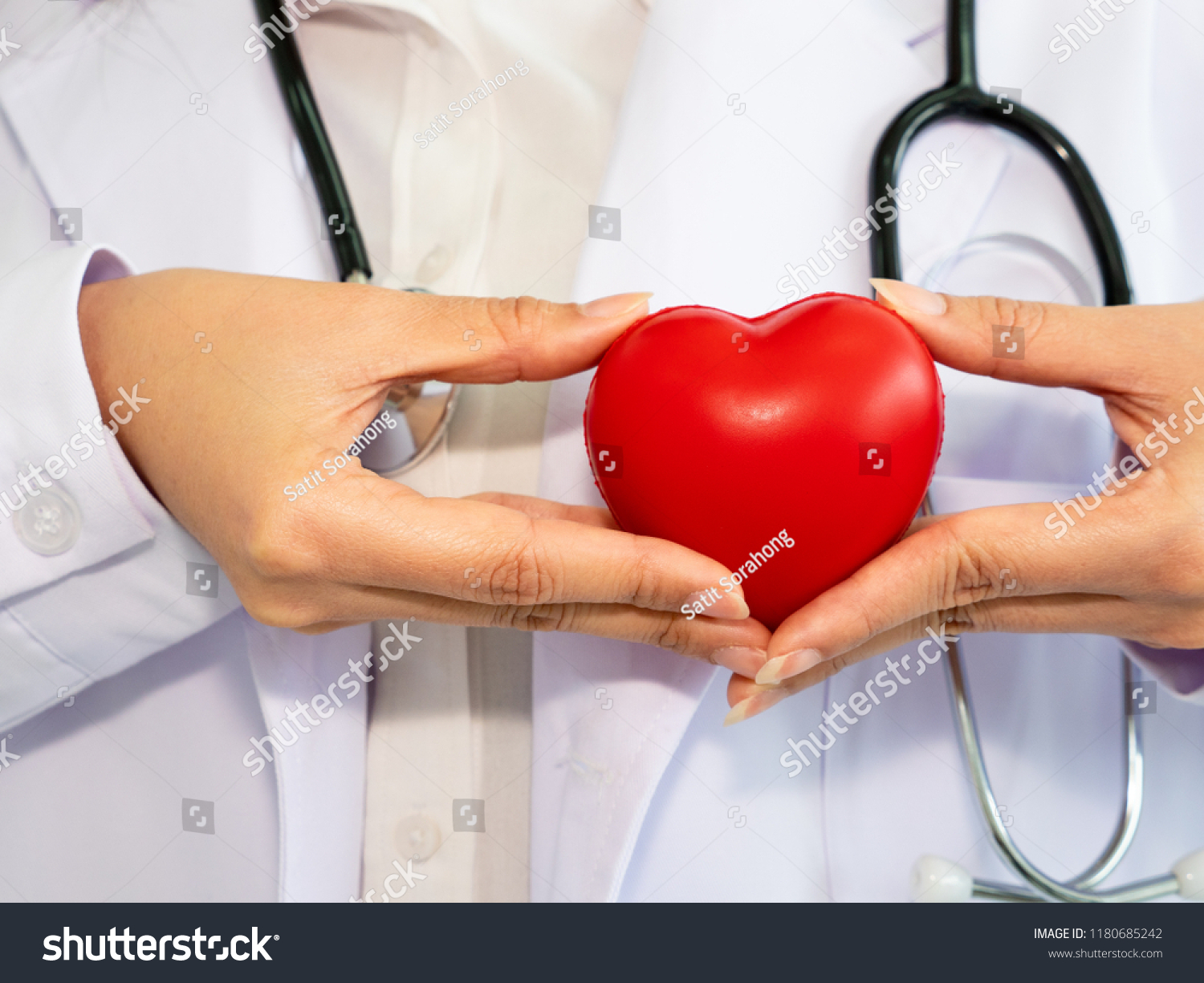 Doctor Hold Heart Hand You Can Stock Photo 1180685242 | Shutterstock