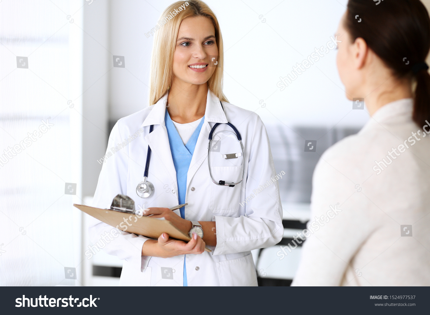 Doctor Woman Work Hospital Excited Happy Stock Photo 1524977537 ...