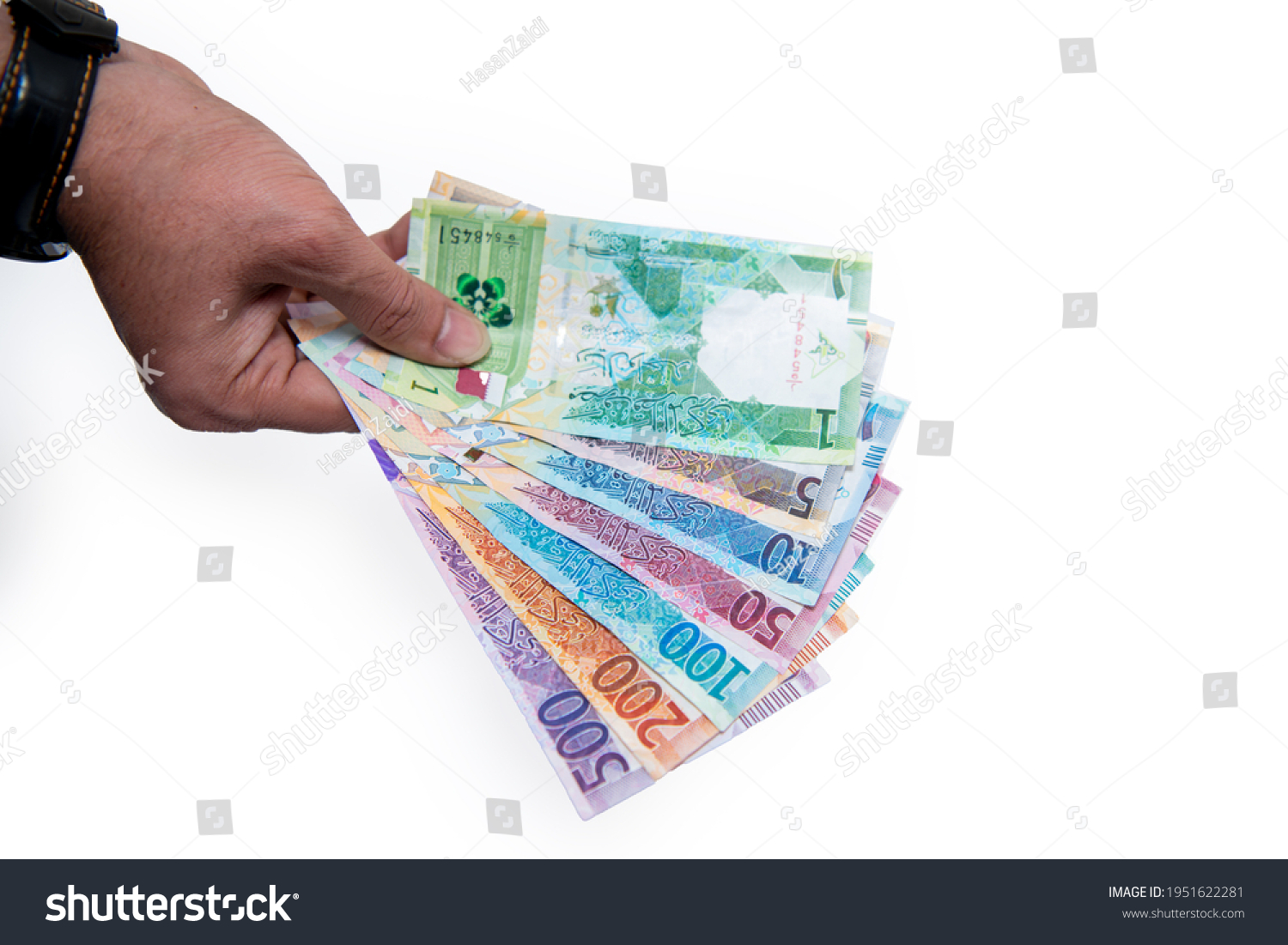 Doha Qatar April 07 2021qatar Currency Stock Photo 1951622281   Stock Photo Doha Qatar April Qatar Currency Newley Launched Bank Notes Qatari Riyal Notes 1951622281 