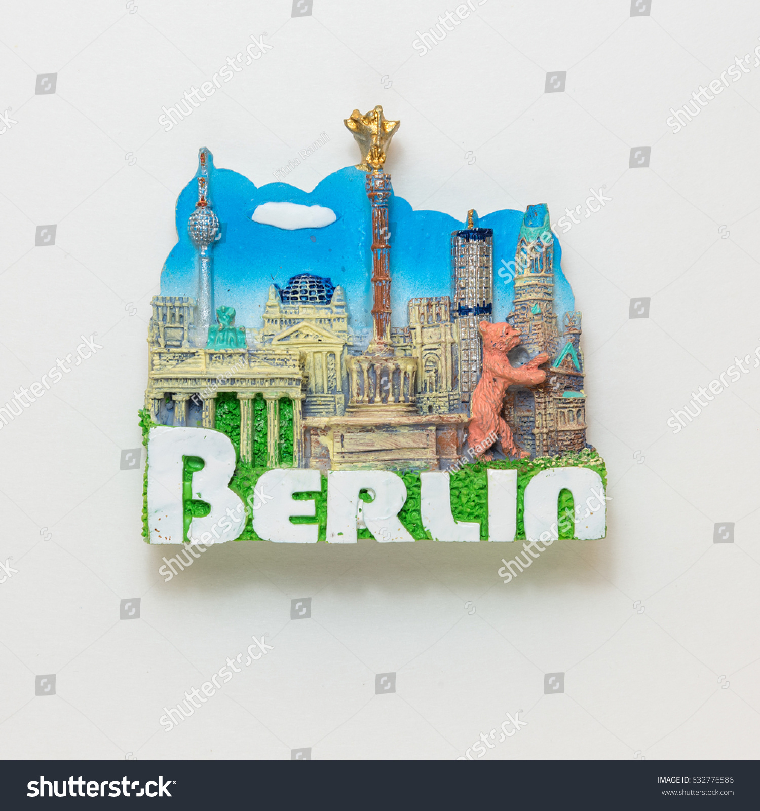 Berlin Flaschenöffner Magnet Souvenir Brandenburger Tor Collage 