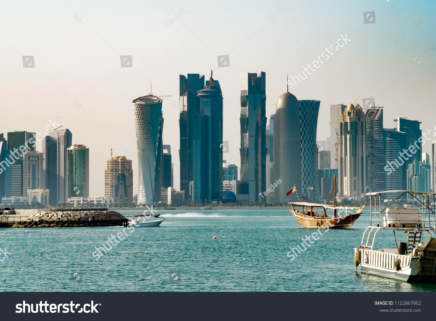 Doha Qatari Postcard Stock Photo (Edit Now) 1122867062