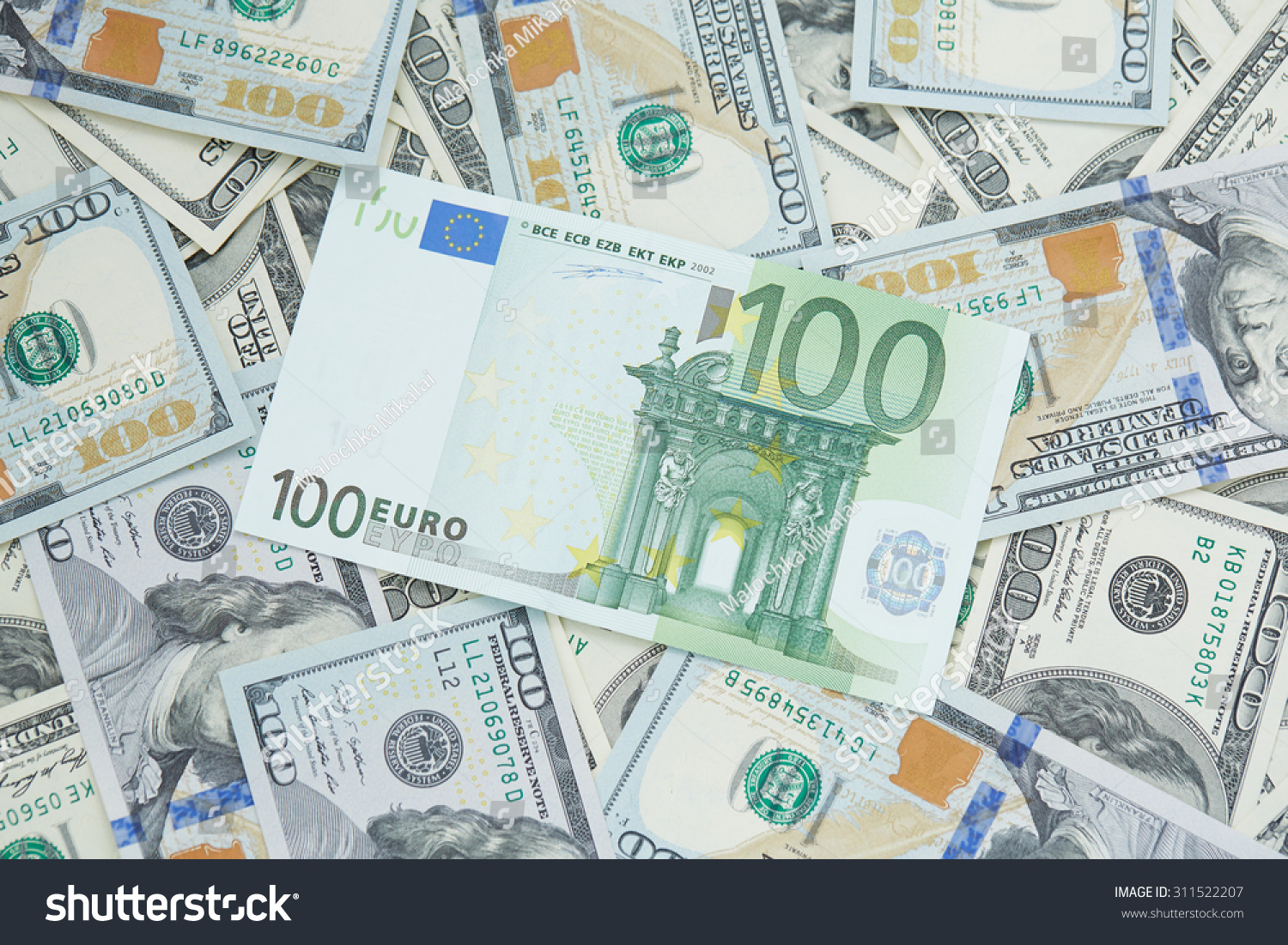 Dollars Euro Stock Photo Edit Now 311522207