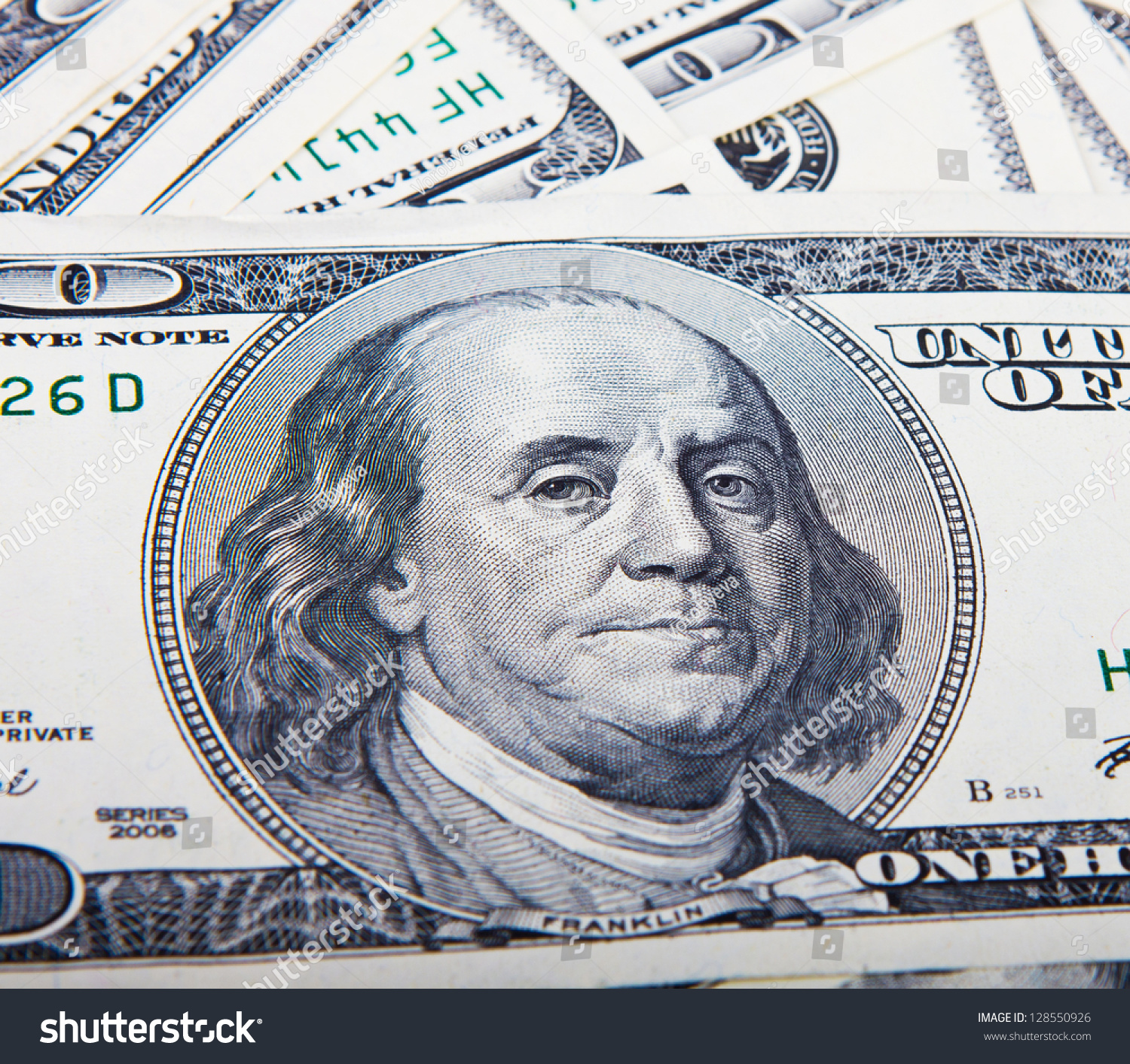 Dollars Closeup.Highly Detailed Picture Of American Money Stock Photo ...