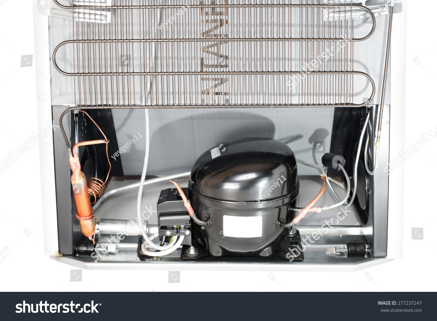 Domestic Refrigerator Compressor Mounted On Rear Stock Photo Edit Now 277237247