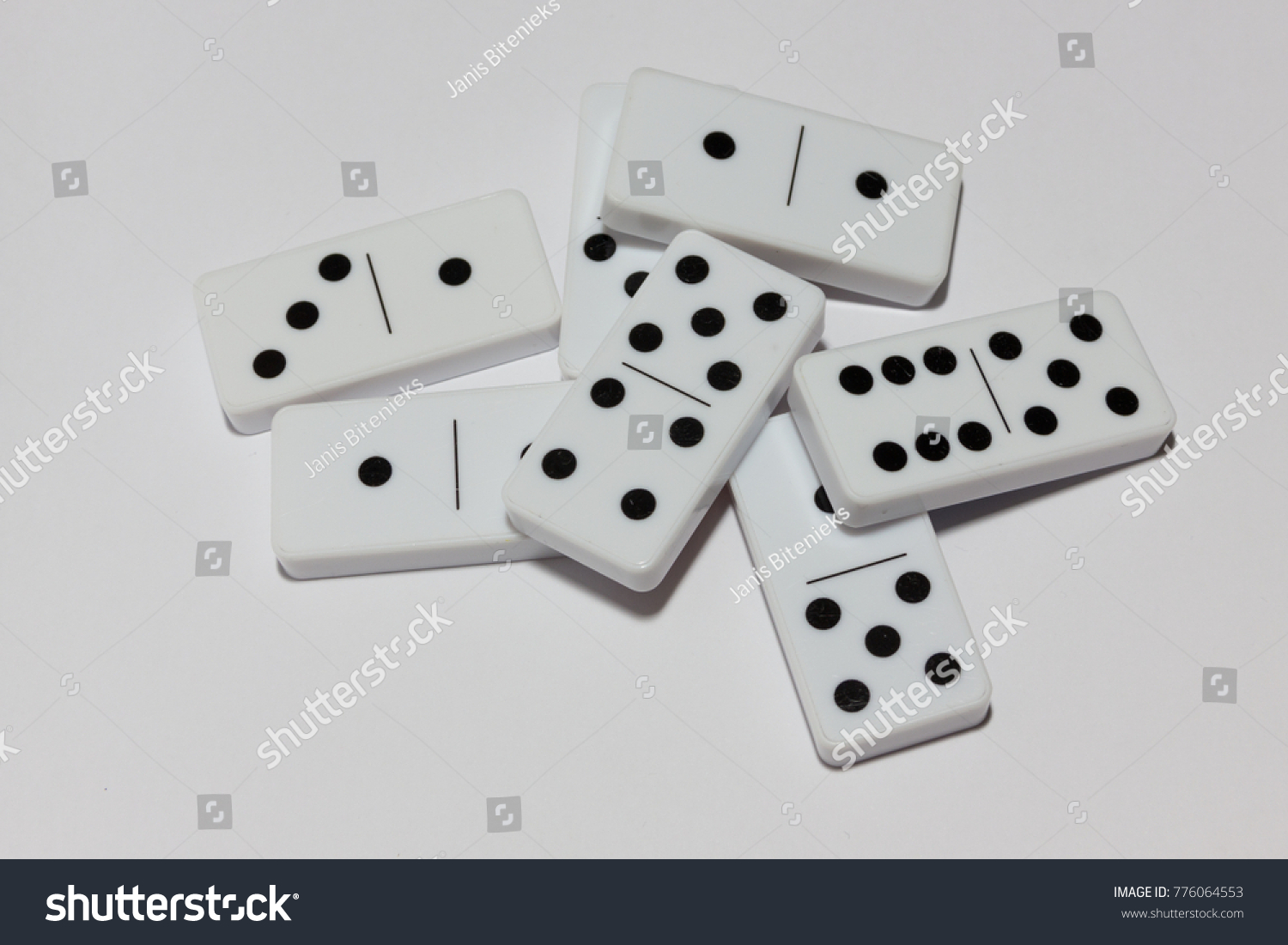 Dominoes Toys Kids Play Black White Stock Photo Edit Now