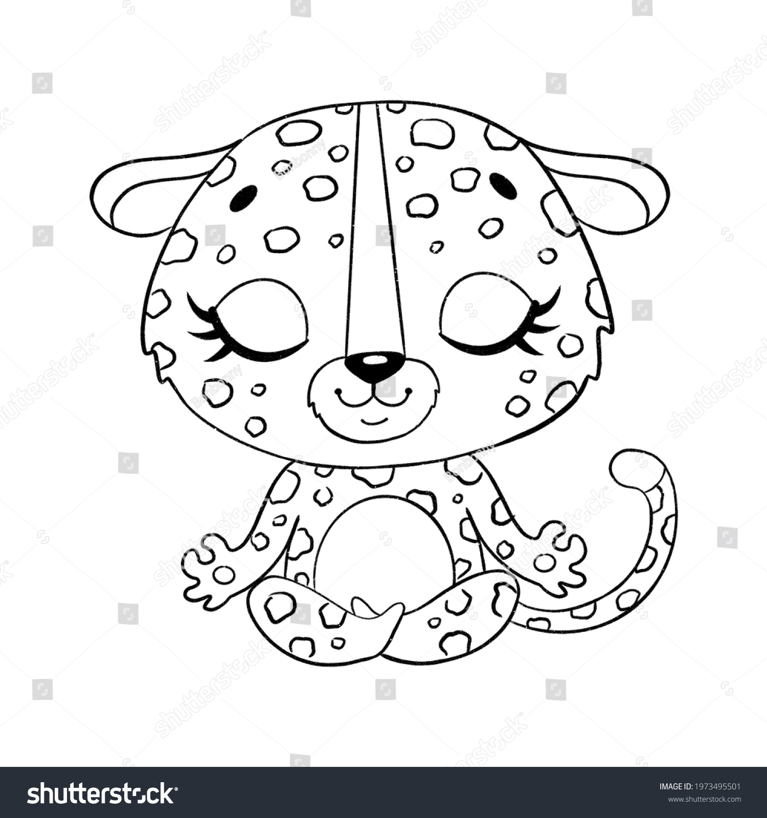 Cheetah doodle Images, Stock Photos & Vectors   Shutterstock