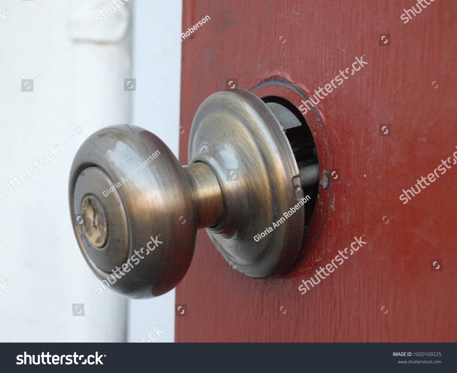 Doorknob Broken Falling Off Door Need Stock Photo (Edit Now