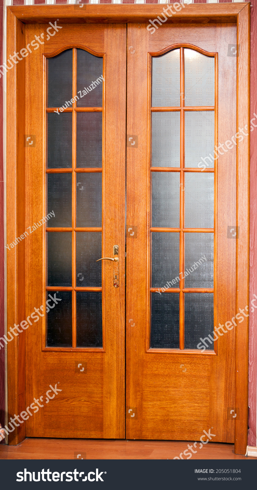 Doors Various Types Interior Doors Brown Stock Photo Edit