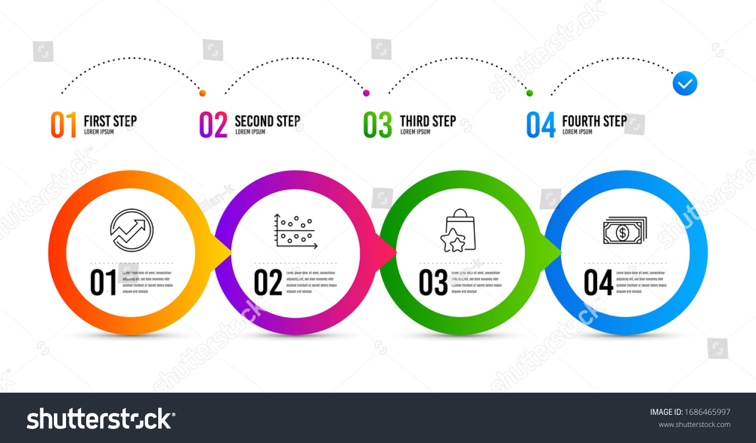 Dot Plot Audit Loyalty Points Line Stock Illustration 1686465997 ...