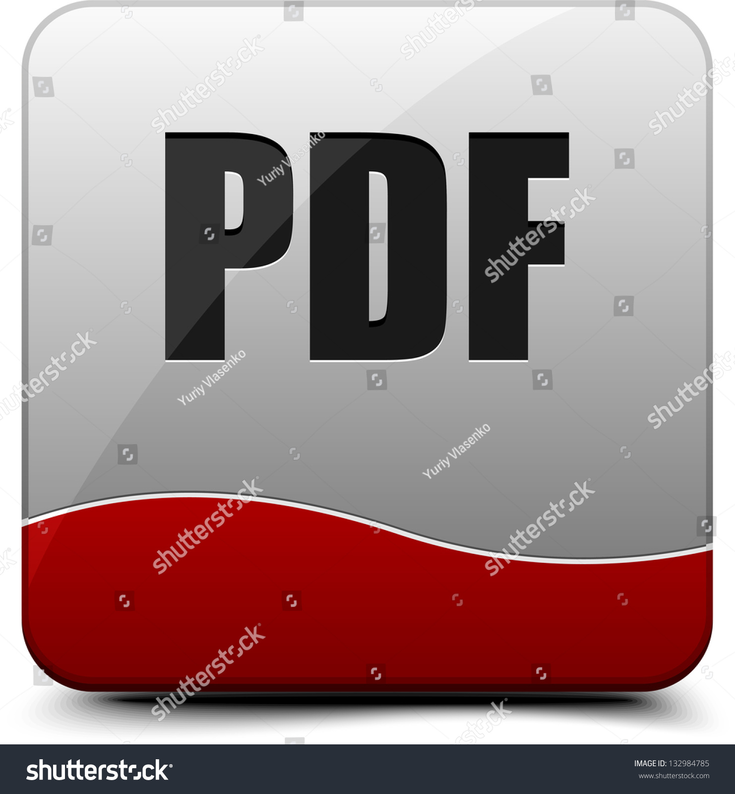 Download Pdf Button Stock Illustration