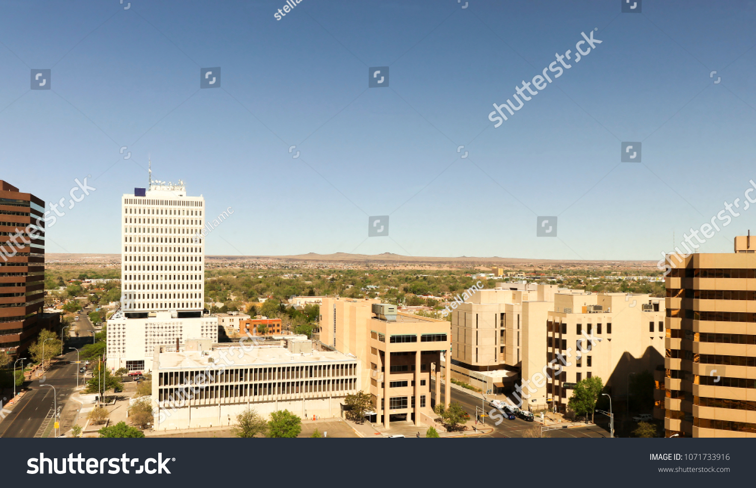 Downtown Albuquerque New Mexico View Downtown Stock Photo 1071733916 ...