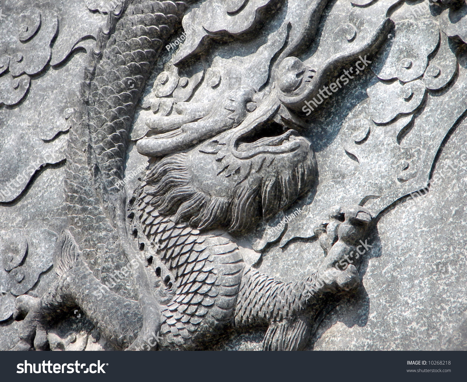 Dragon, Stone Carving Sculpture - The Symbol Of Power & Auspicious By ...