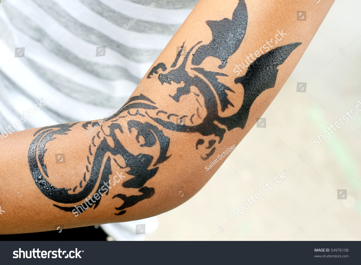 Dragon Tattoo On Female Arm Stock Photo Edit Now