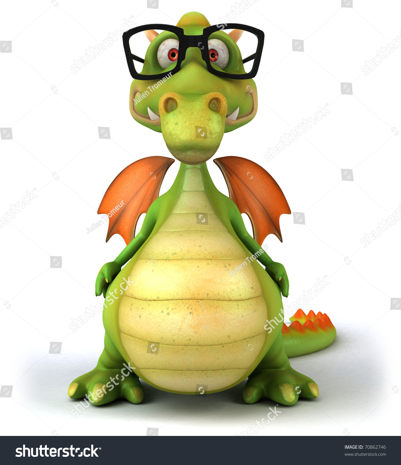 Dragon With Glasses Stock Photo 70862746 : Shutterstock