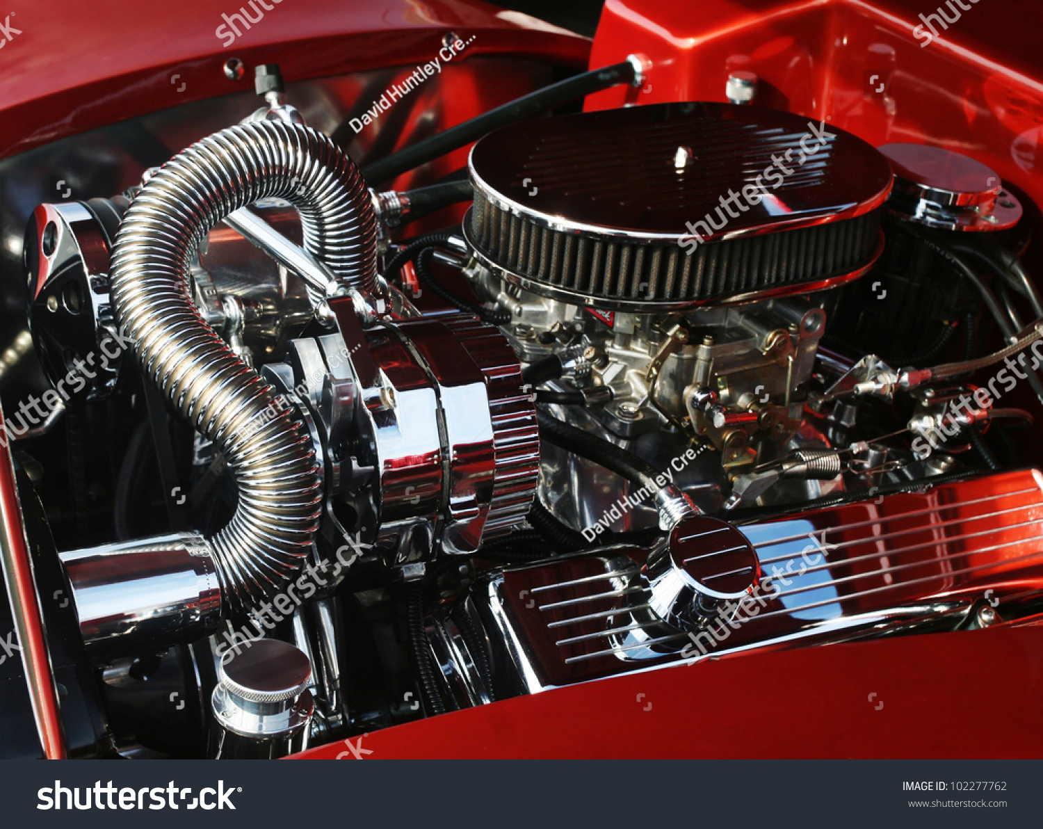 Dramatic Image Of High Precision Motor Engine For Car Stock Photo ...