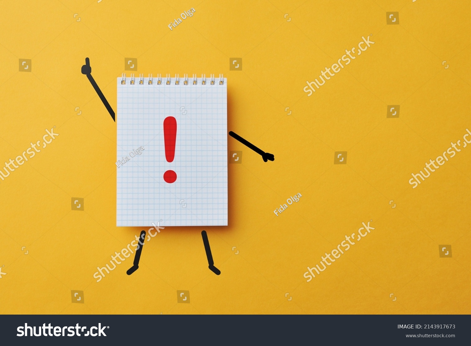 drawing-exclamation-mark-notebook-please-pay-stock-photo-2143917673