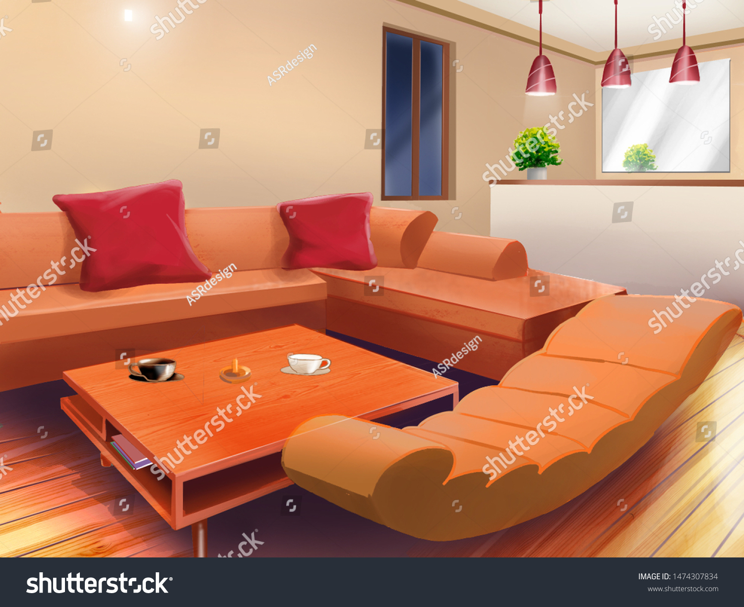 Drawing Interior Room Anime Background Stock Illustration 1474307834 Like a normal wallpaper, an animated wallpaper serves as the background on your desktop. https www shutterstock com image illustration drawing interior room anime background 1474307834