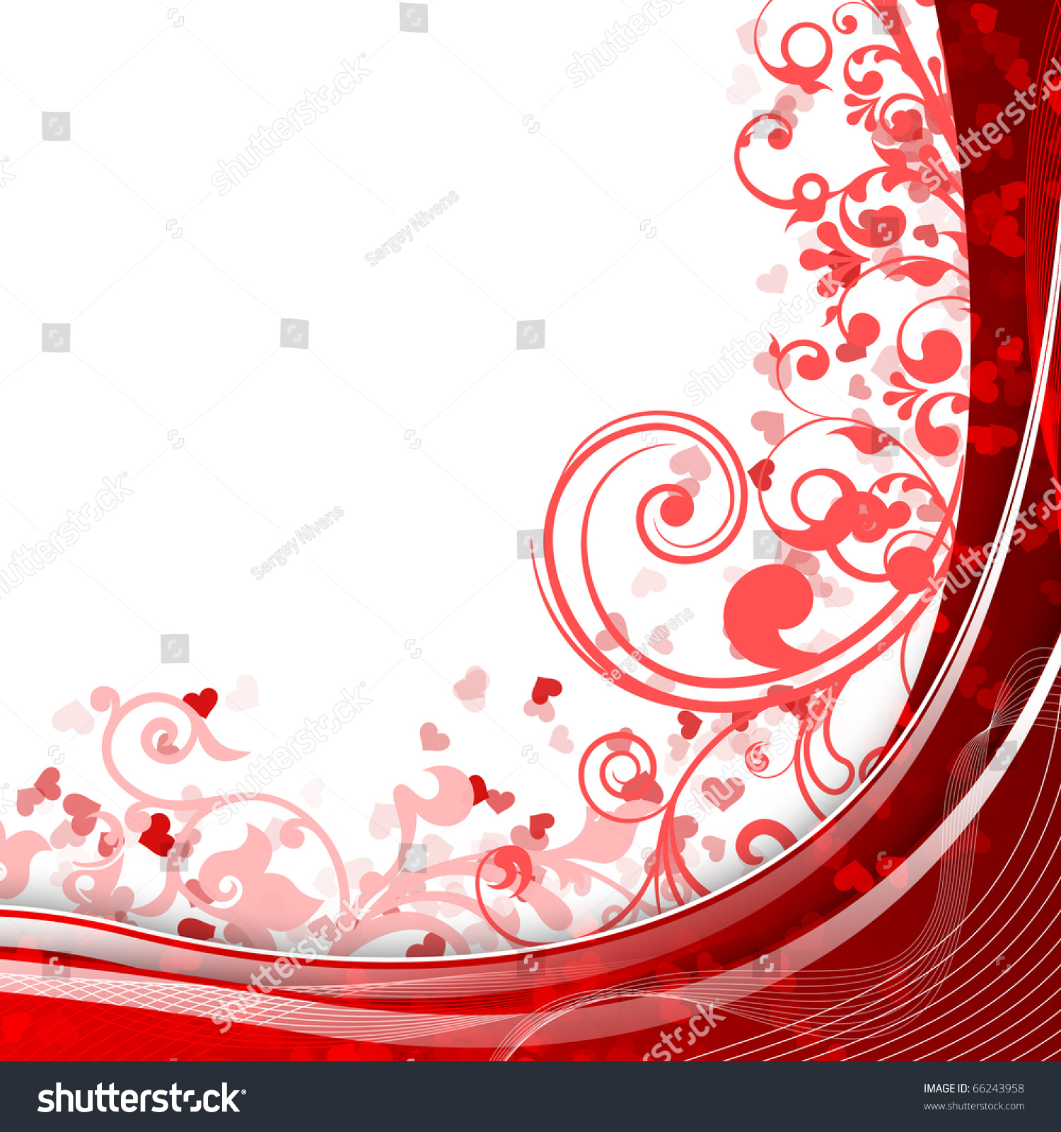 Drawing Hearts Dedicated St Valentines Day Stock Illustration 66243958